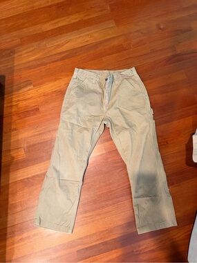 Carhartt Men's Khaki Work Chinos - Straight Leg